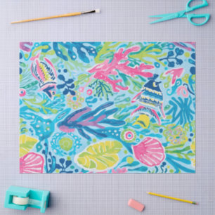 Papel de seda con gráfico elegante