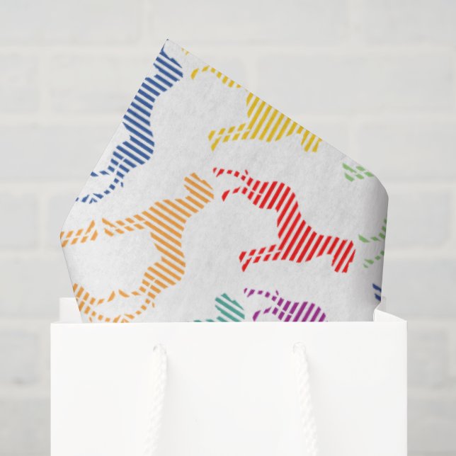 Papel de seda con grandes daneses (Bolsa de regalo)