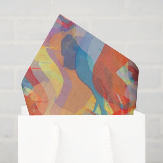 Papel de seda con grandes daneses (Bolsa de regalo)