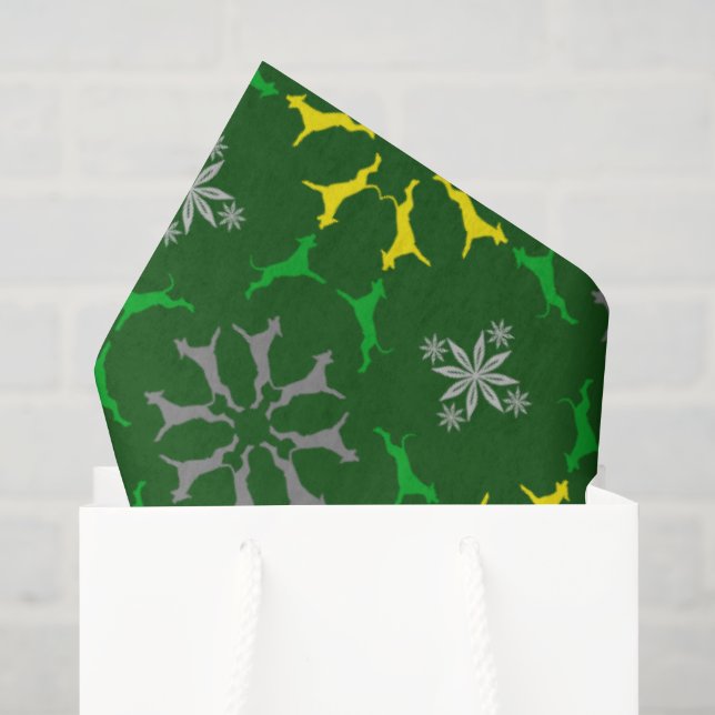 Papel de seda con grandes daneses (Bolsa de regalo)