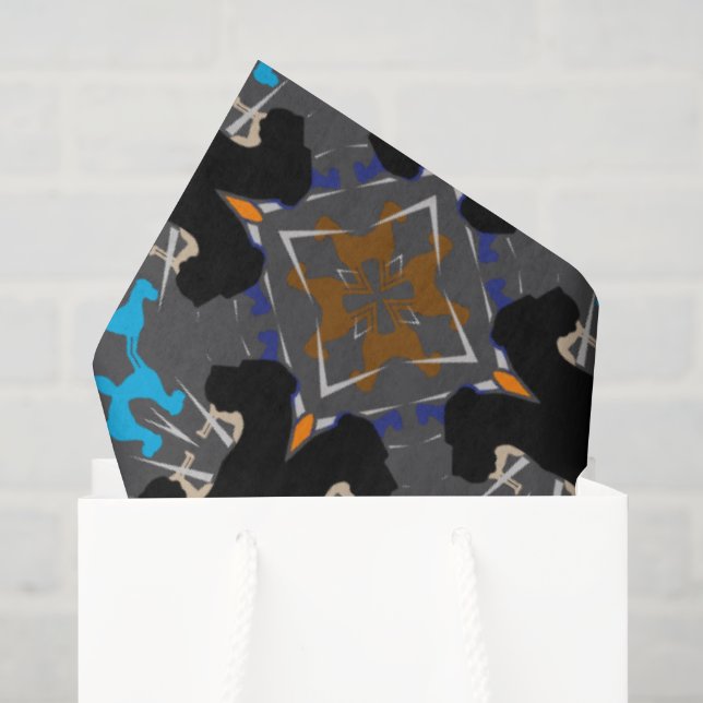 Papel de seda con grandes daneses (Bolsa de regalo)