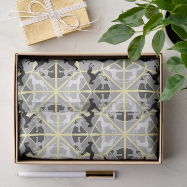 Papel de seda con grandes daneses (Regalo )