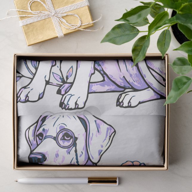 Papel de seda con grandes daneses (Regalo )