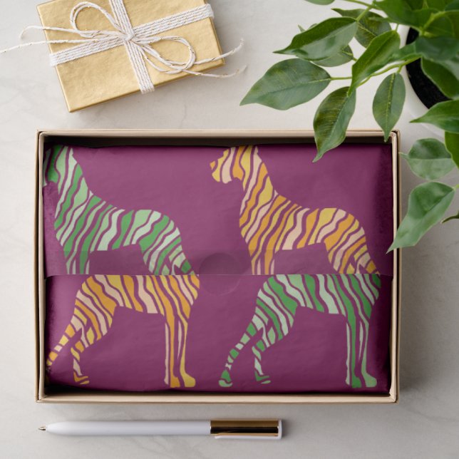 Papel de seda con grandes daneses (Regalo )