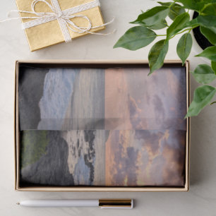 Papel de seda con imagen de paisaje natural hawaia