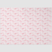 Papel de seda con lazos rosas y puntos