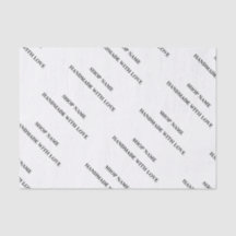Papel de seda con logotipo de tienda personalizado