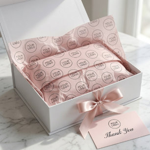 Papel de seda con logotipo personalizado   Negocio