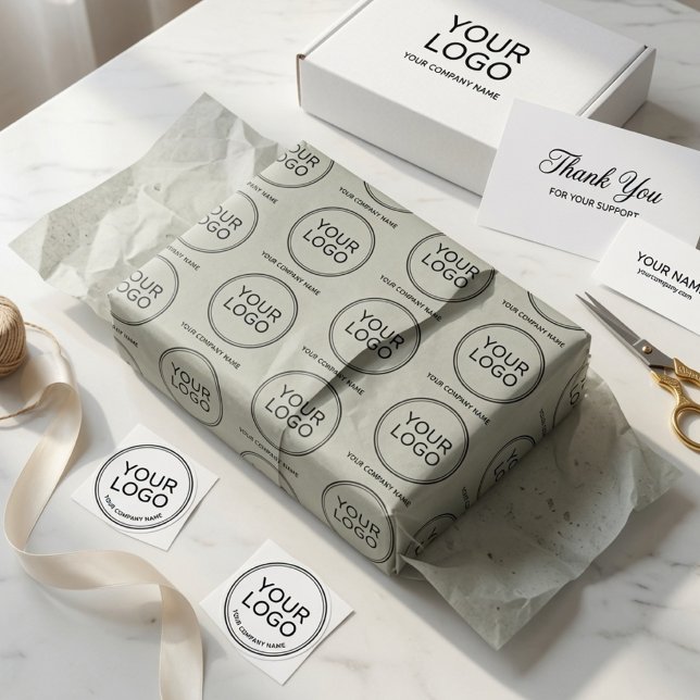 Papel de seda con logotipo personalizado | Negocio (Subido por el creador)