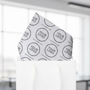 Papel de seda con logotipo personalizado y nombre