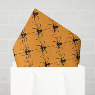 Papel de seda con patrón de araña para la festivid
