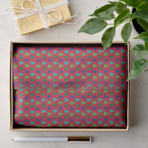 Papel de seda con patrón de árbol de Navidad color