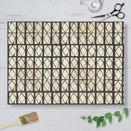 Papel de seda con patrón de diamantes inspirado en