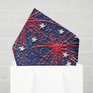 Papel de seda con patrón de fuegos artificiales pa