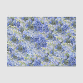 Papel de seda con patrón de Hortensias Azules