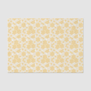 Papel de seda con patrón de panal de abeja amarill