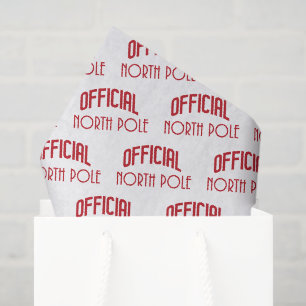 Papel de seda con patrón oficial del Polo Norte