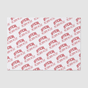 Papel de seda con patrón oficial del Polo Norte