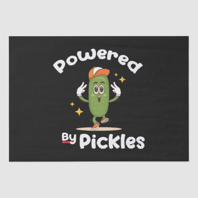 Papel De Seda Con Pickles Comida Encurtido Divertido (Anverso)
