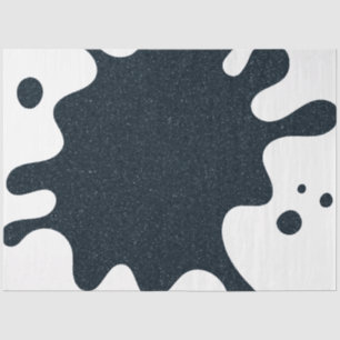 Papel de seda con salpicadura de tinta en blanco –