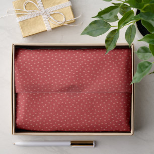 Papel de seda con semillas de fresa rojas