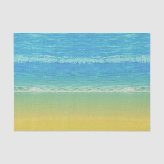 Papel de seda con tema de mar y playa (Anverso)