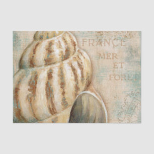 Papel De Seda Concha francesa Shell del vintage