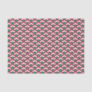 Papel De Seda Conchas de peregrino chinas de Deco, rosa coralino