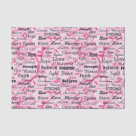 Papel De Seda Conciencia de sobrevivientes de cáncer de mama