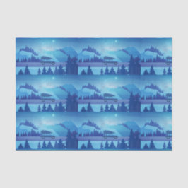 Papel De Seda Conducción por la carretera con un árbol de navida