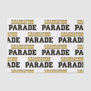 Papel De Seda Conducir por desfile de graduación