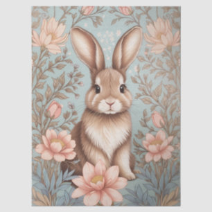 Papel De Seda Conejito bebé lindo floral pastel 