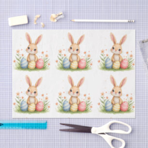 Papel De Seda Conejito de Pascua Lindo Hermoso Colección Popular