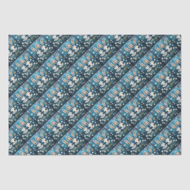 Papel De Seda Conejitos blancos (Anverso)