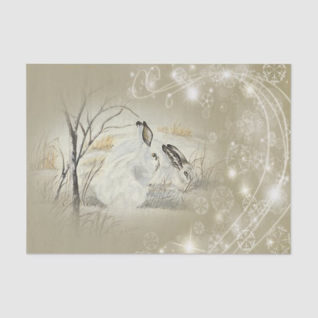 Papel De Seda Conejitos/papel seda del navidad de los conejos (Anverso)