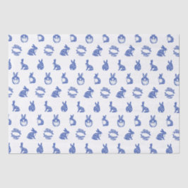 Papel De Seda Conejo azul y salvaje Isla de Conejos
