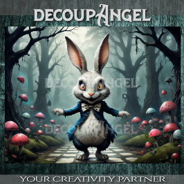 Papel De Seda Conejo blanco de la tierra de las maravillas de Al