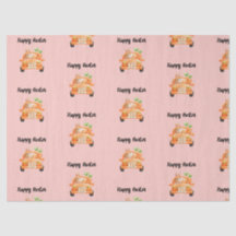 Conejo de chofer Feliz Pascua en rosa