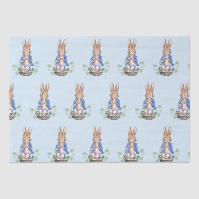 Papel De Seda conejo de Pascua (Anverso)