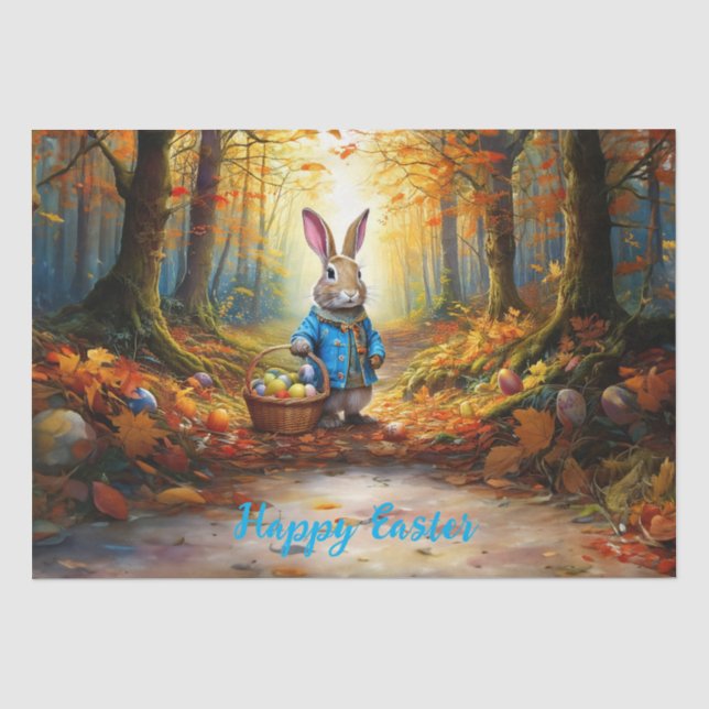 Papel De Seda Conejo de Pascua  (Anverso)