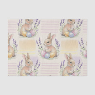Papel De Seda Conejo de Pascua con huevos Patrón Pastel de Prima