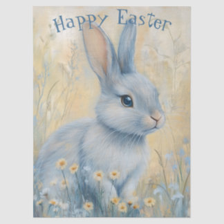 Papel De Seda Conejo de Pascua de primavera