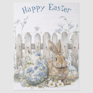 Papel De Seda Conejo de Pascua de primavera