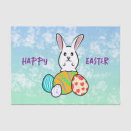 Papel De Seda Conejo de Pascua en huevos de Pascua