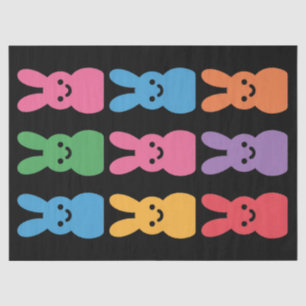 Papel De Seda Conejo de Pascua Huevos Cuadros Leopardo