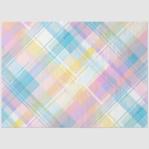 Papel De Seda Conejo de Pascua Serie Plaid Diseño #19