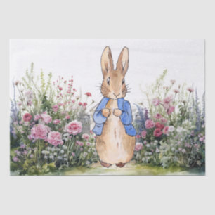 Papel De Seda Conejo en su jardín No 2
