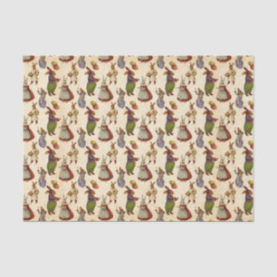 Papel De Seda Conejo vintage de Pascua