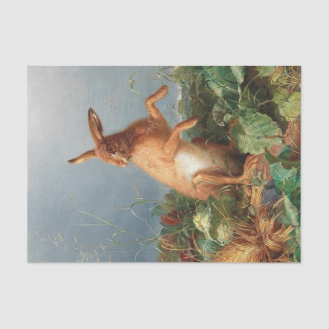 Papel De Seda Conejos de Pascua de Primavera desvalidan a la rus (Anverso)