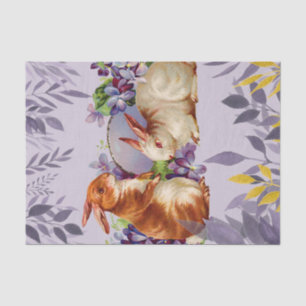 Papel De Seda Conejos de Pascua en una tierra de maravillas mora